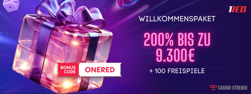 200% bonus casino 1red