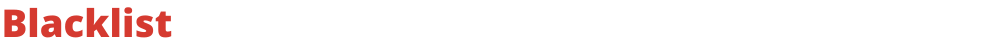 Blacklist